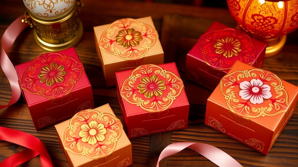 elegant mooncake gift presentation