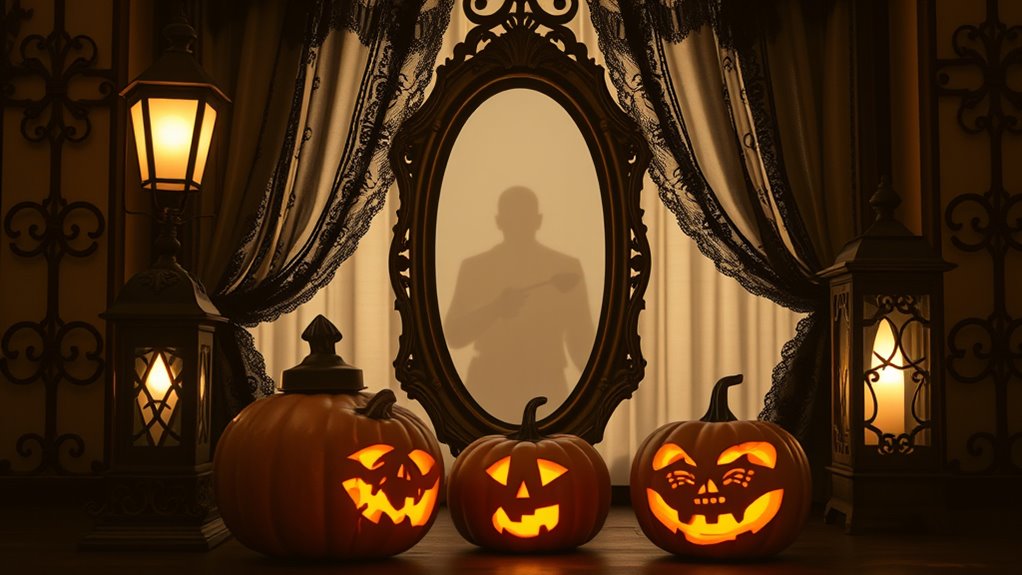 elegant vintage spooky decor