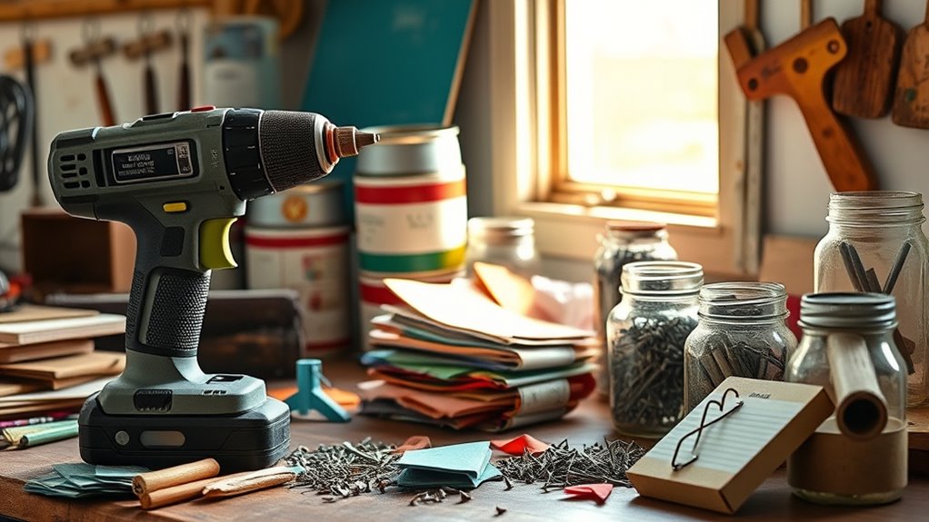 essential upcycling tools and materials
