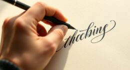 faux calligraphy hand lettering