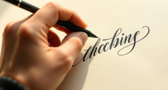 faux calligraphy hand lettering