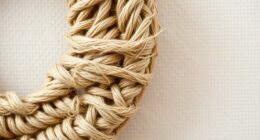 fiber wrapped hoop wall art