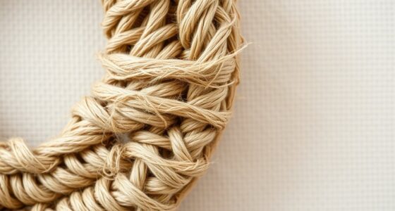 fiber wrapped hoop wall art