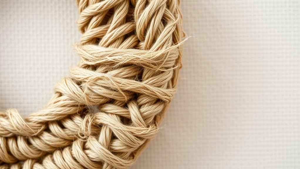 fiber wrapped hoop wall art