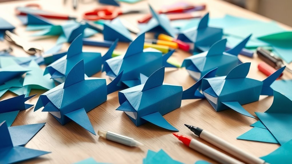 gather materials for shark boxes