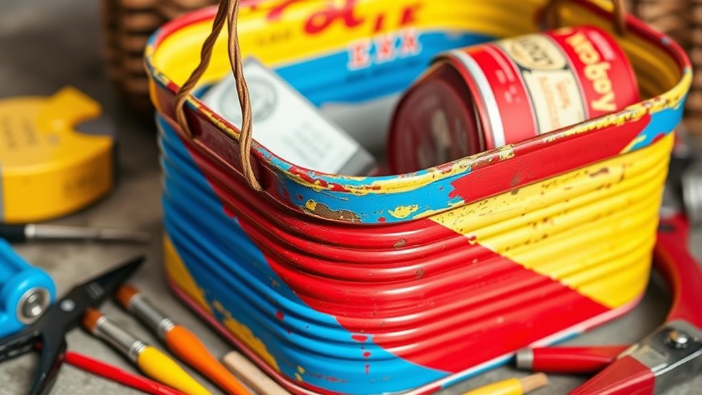 gather recycled craft supplies