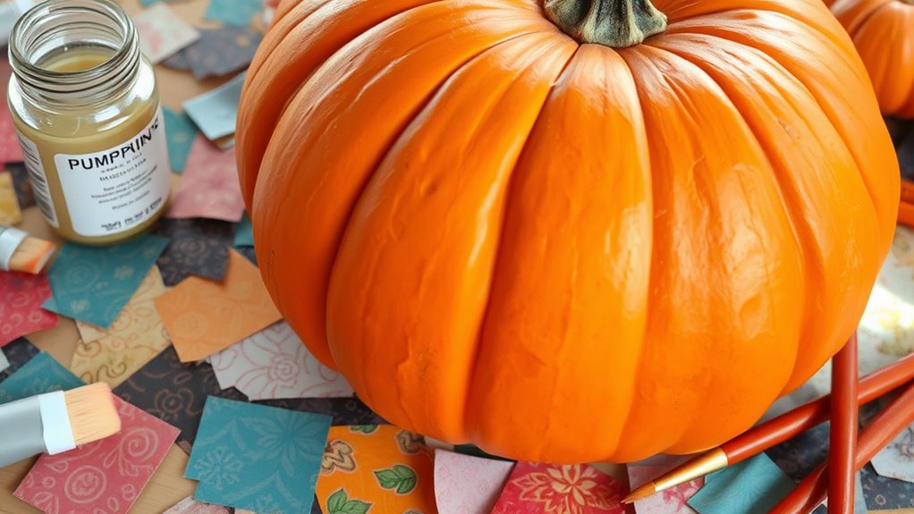 gather supplies for decoupage
