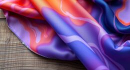 handmade vibrant silk scarf