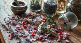 herbal crafting with dried flowers