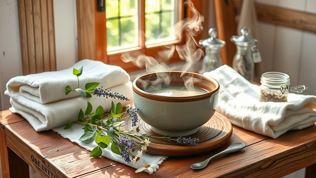 herbal steam facial care