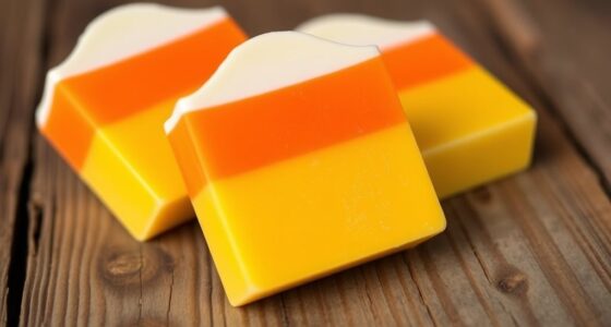 homemade candy corn soap