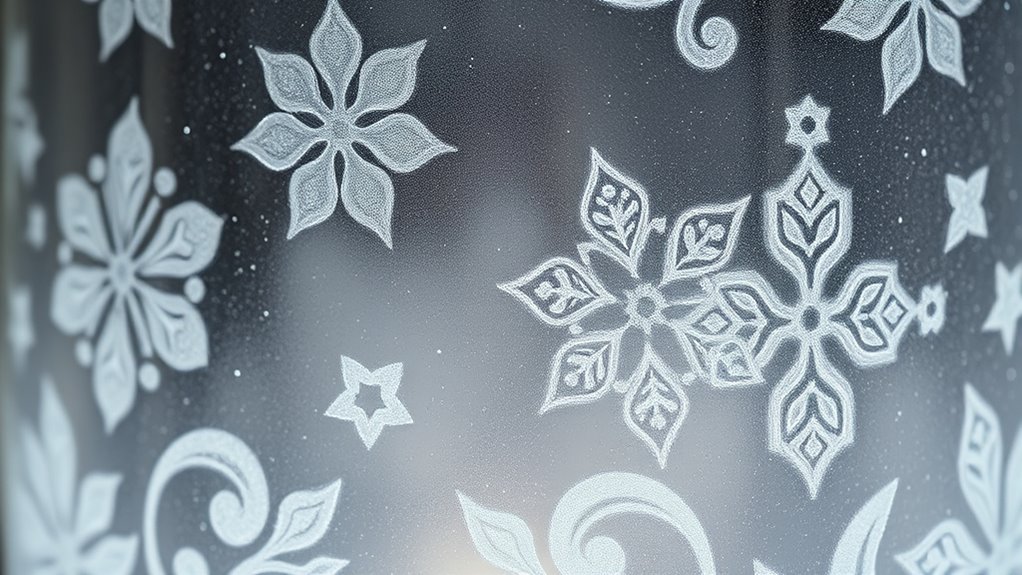 household items for glass etching