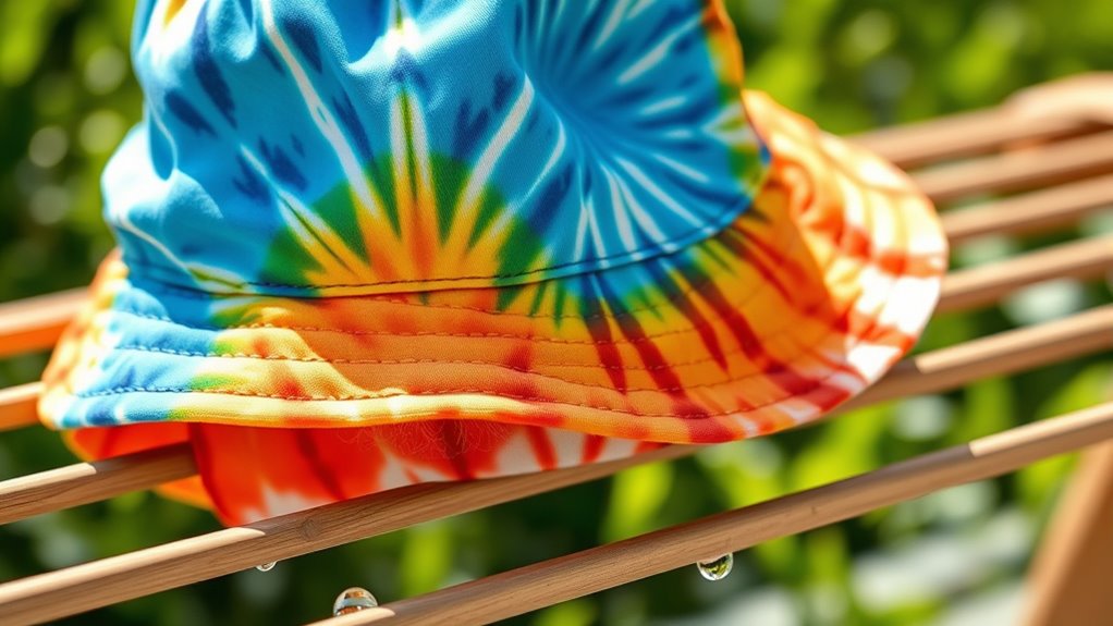 lay hat flat to dry