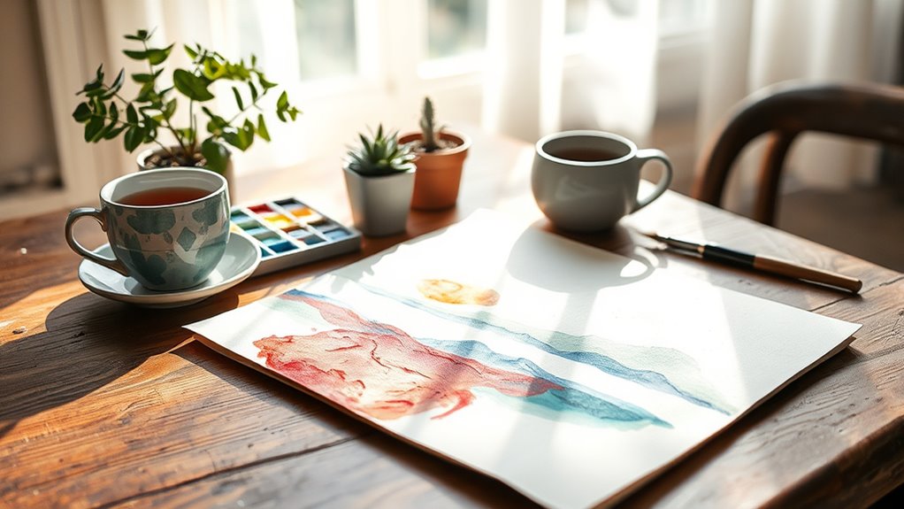 painting as a mindful stress relief