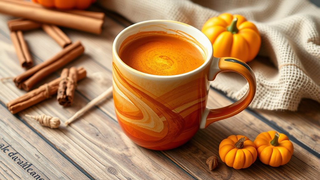 personalized fall mug art