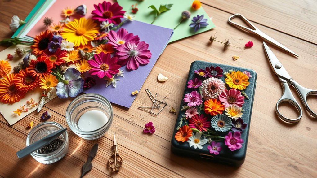 prepare organize select flowers