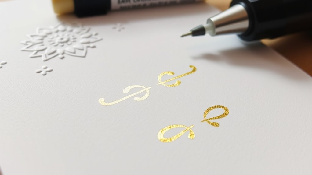 prepare surface for embossing