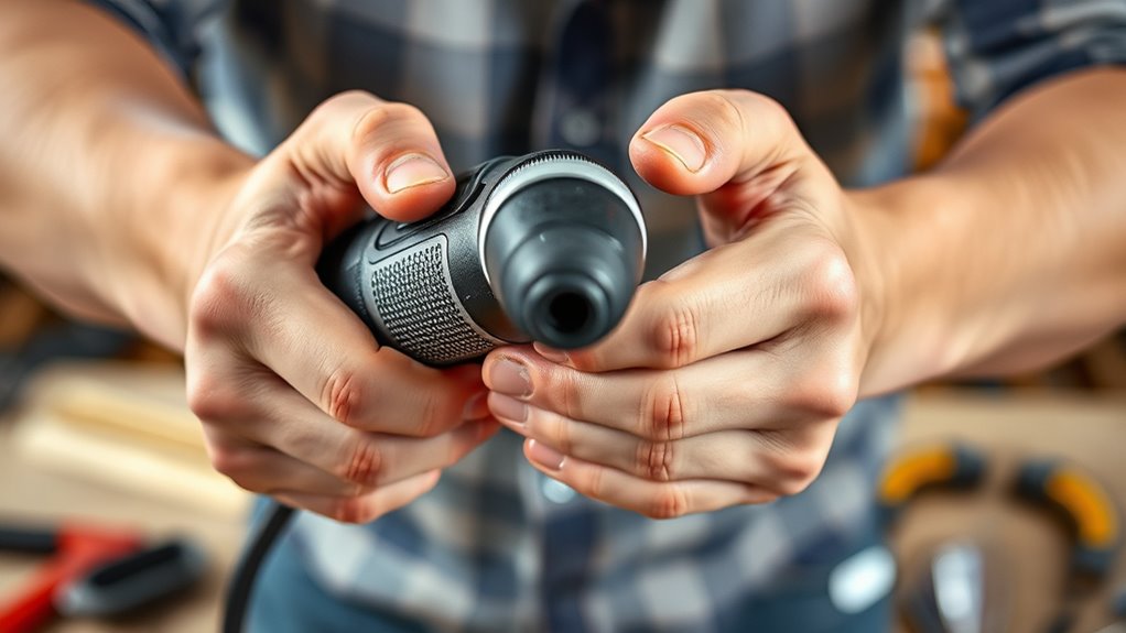 proper grip and handling