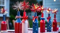 recycled bottle firecracker decorations