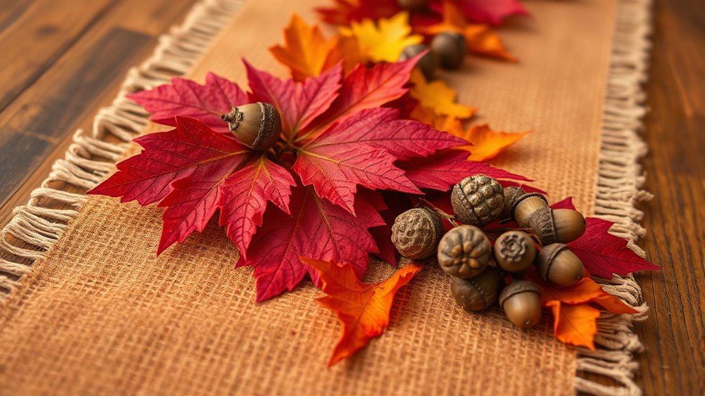 rust colored fall foraged runner