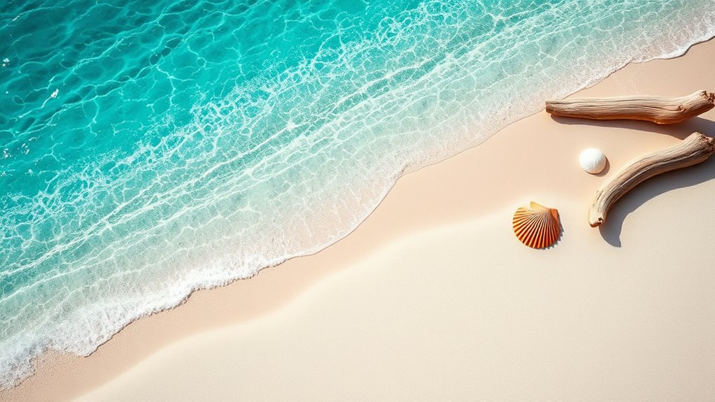 sea inspired calming color palette