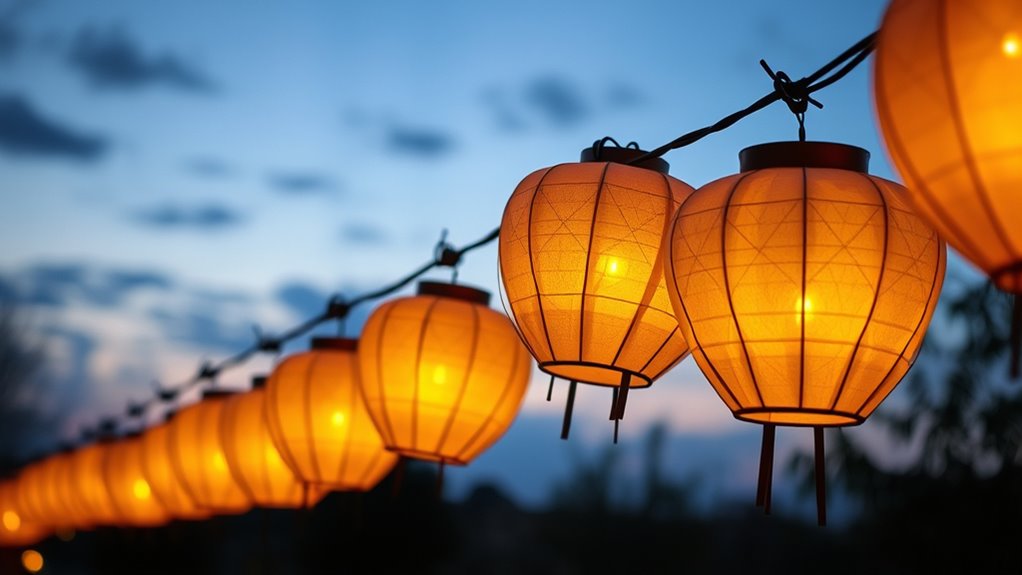 securely hang lanterns safely