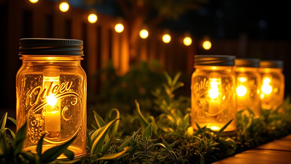 solar mason jar lanterns