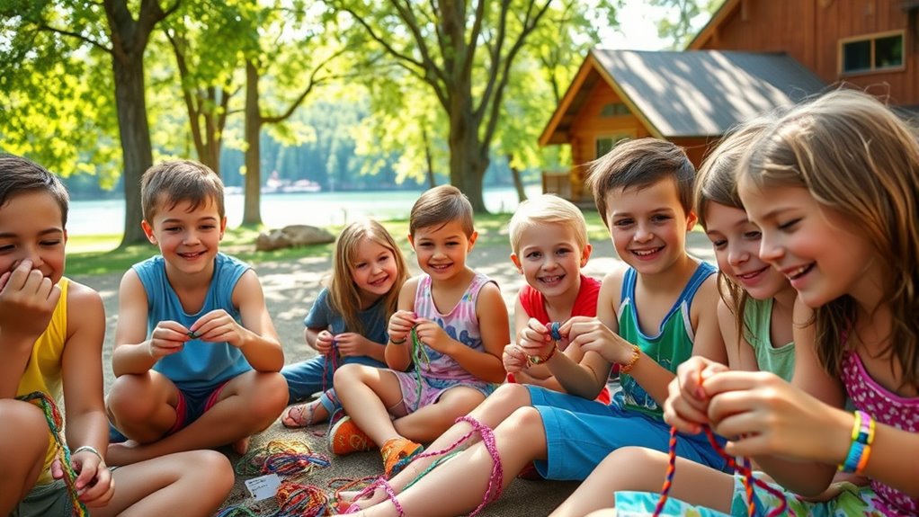 summer camp friendship bracelets
