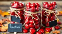 teacher appreciation apple jars