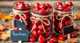 teacher appreciation apple jars