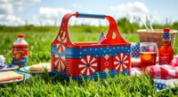tin can labor day picnic caddy