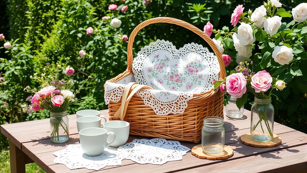 vintage cottagecore picnic ambiance