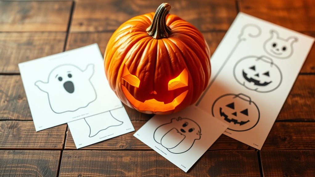 beginner pumpkin carving templates