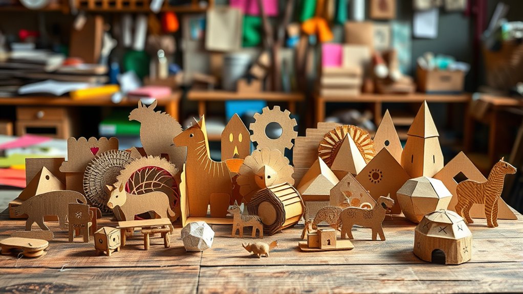 cardboard crafts for adults