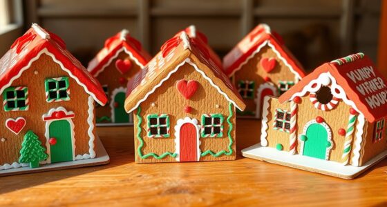 cardboard gingerbread house kits