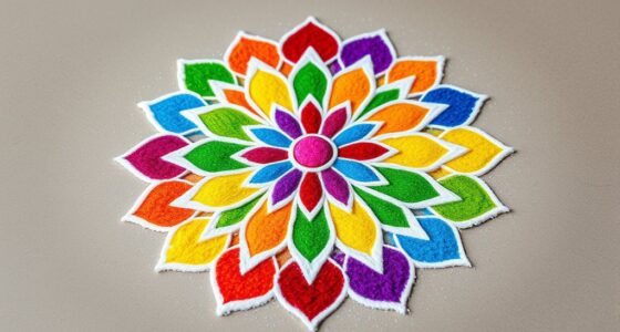 colored salt rangoli templates