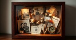 create a memorabilia shadow box