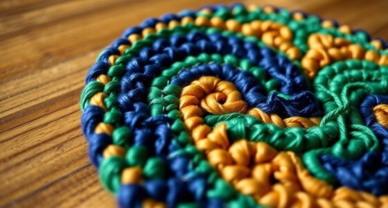 create a punch needle coaster