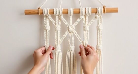 create a simple macram wall hanging