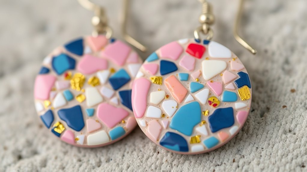 create colorful mixed epoxy jewelry