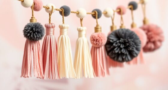 create colorful tassel garland