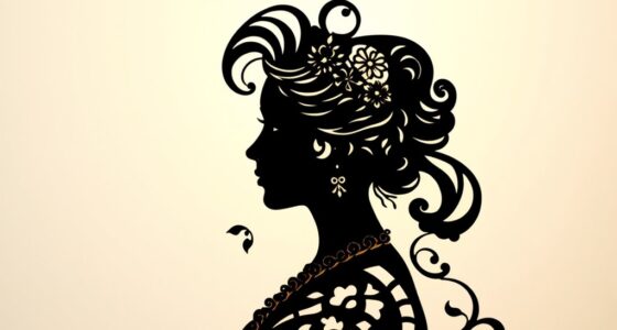 create elegant paper silhouette