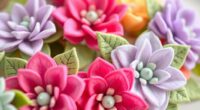 create handmade felt flowers