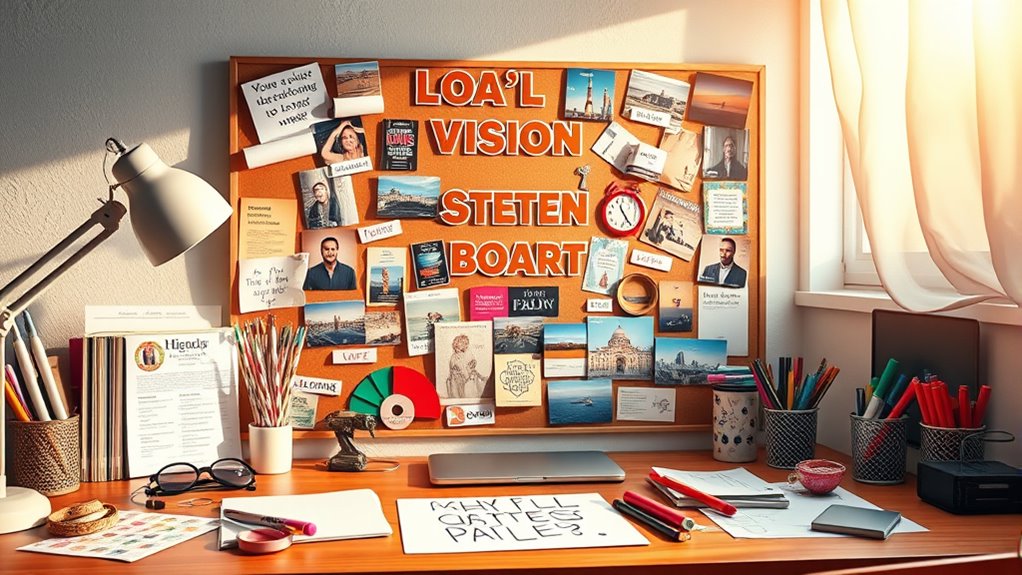 create motivational vision board