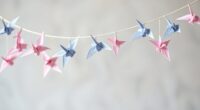 create paper crane garland