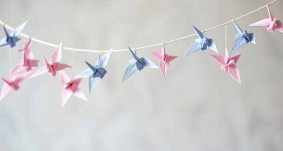 create paper crane garland