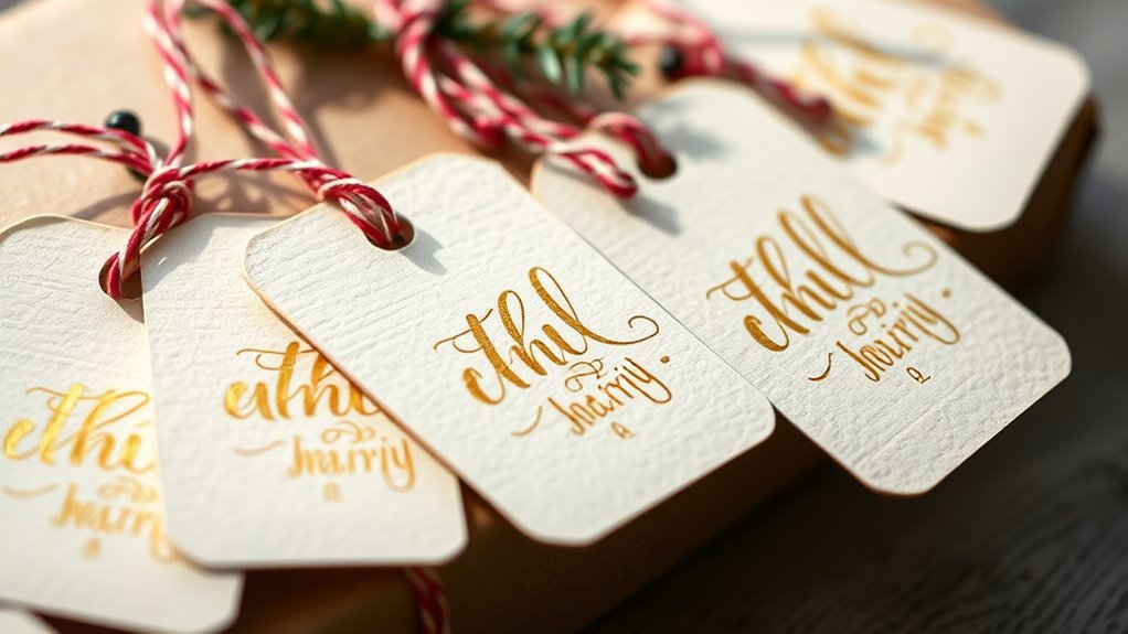 create personalized holiday gift tags