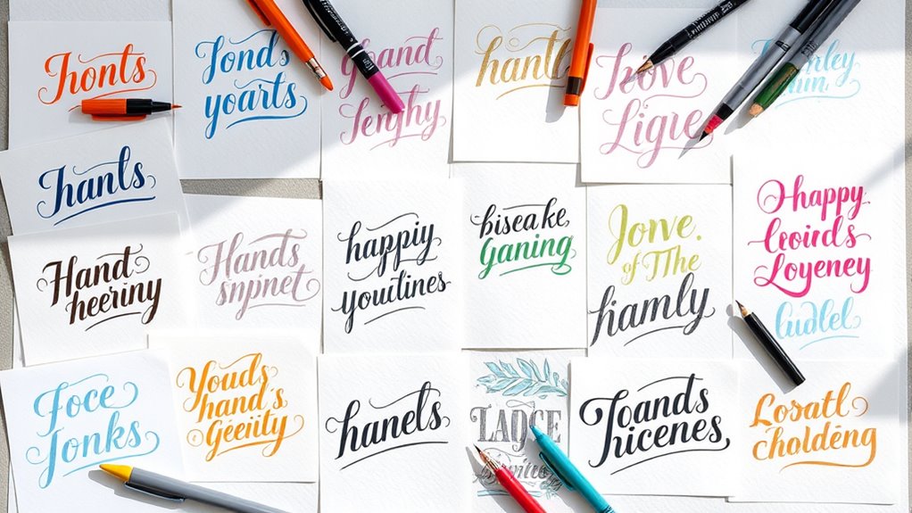 creative calligraphy and lettering ideas