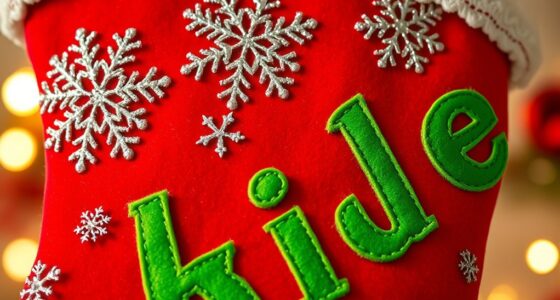 custom felt letter stockings