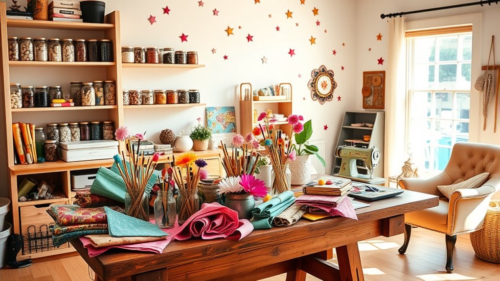 diy creative craft room decor